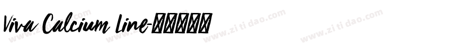 Viva Calcium Line字体转换